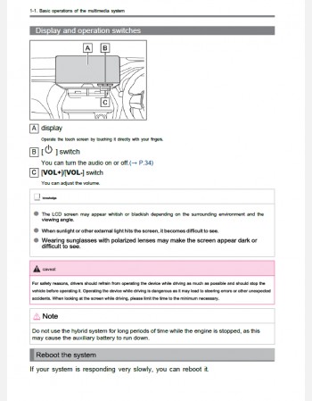 toyota harrier 2025-2026 navigation & multimedia system manual